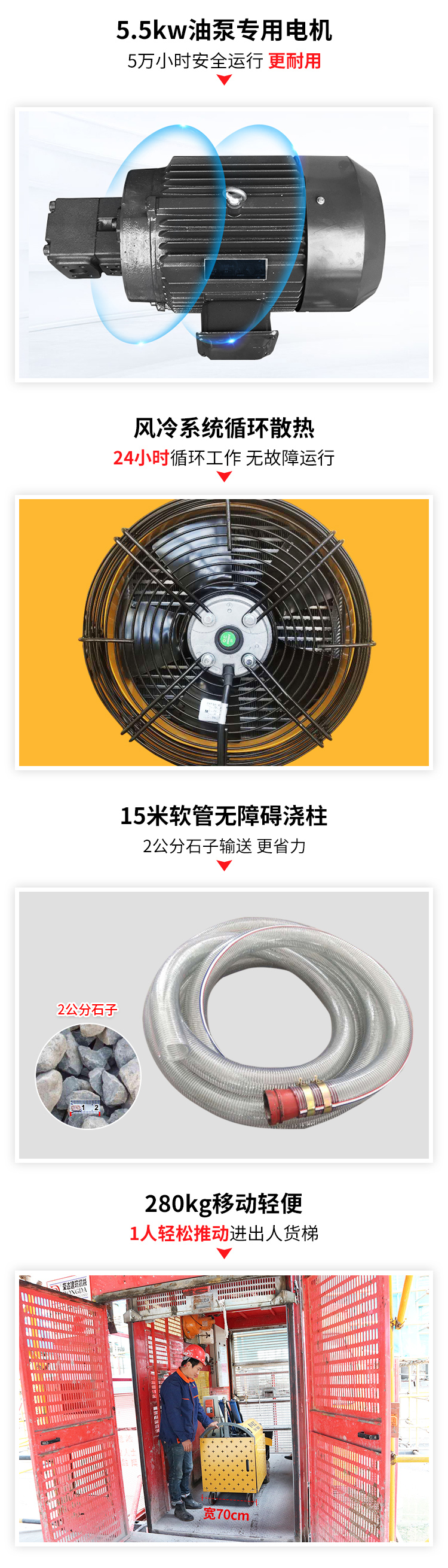 二次結構液壓澆筑泵價格