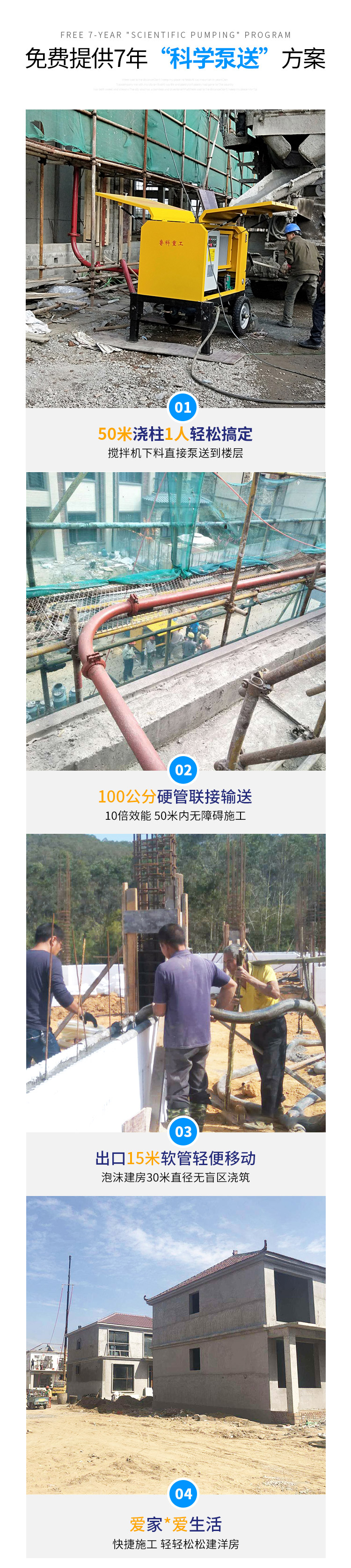 小型的混凝土泵車(chē)